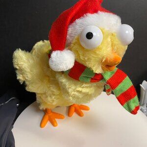 Animated Christmas Chicken sings silly song and lays eggs